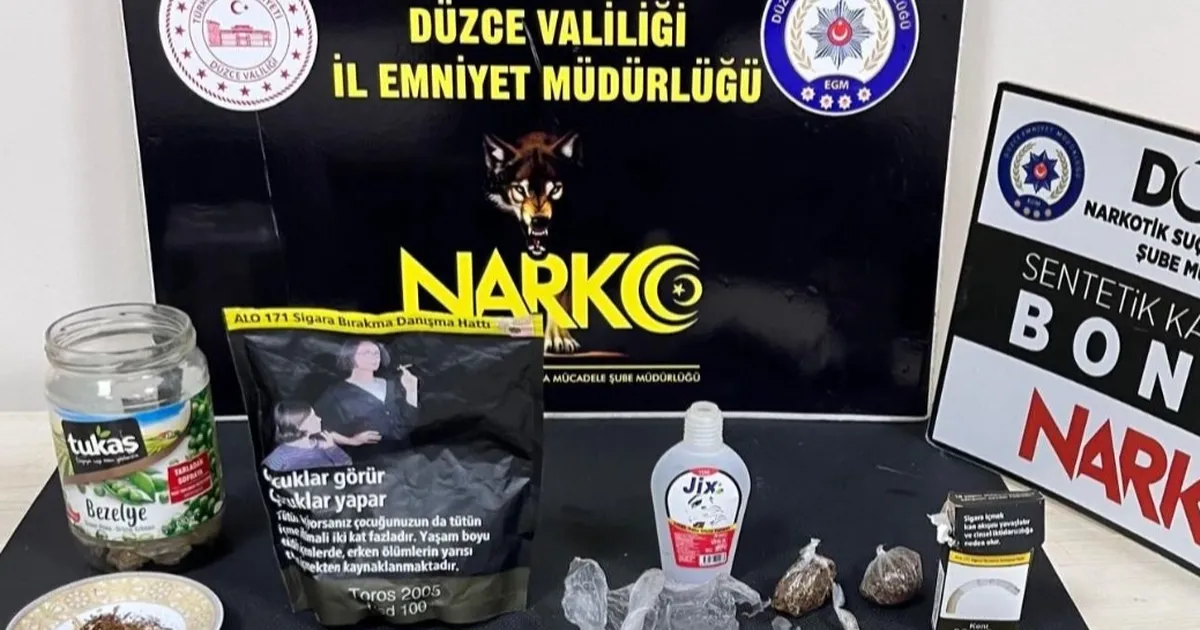 Düzce’de uyuşturucu operasyonu: 1 tutuklama